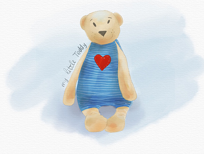 Teddy bear from Ikea child ikea ill illustration procreate teddy toy