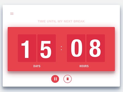 DailyUi #014 Countdown Timer 014 clean clock countdown timer dailyui design interface minimal timer ui ux