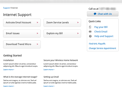 Support blue button help interface page support ui