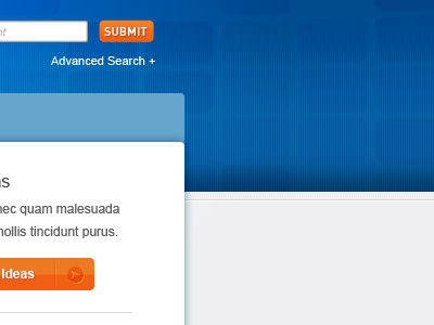Ideas background blue button search