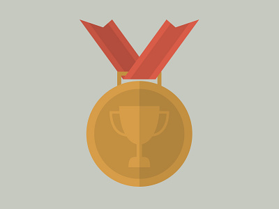 hooray illustration illustrator medal ribbon trophy vector