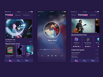 Guitar and player design ui