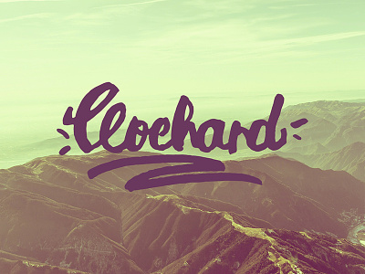 Clochard brand calligraphy clochard design handmade handwritten hipster logo logo design