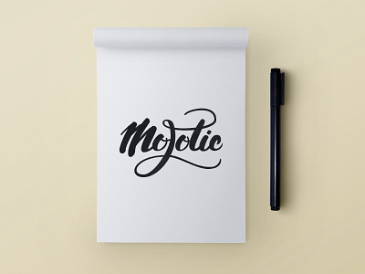 Mojotic calligraphy crayolettering festival hand handlettering handmade handwritten lettering mojotic music