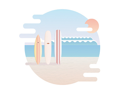 Big Wednesday by John Milius beach bigwednesday illustration illustrator movie ocean seaside surf surfer vector wave