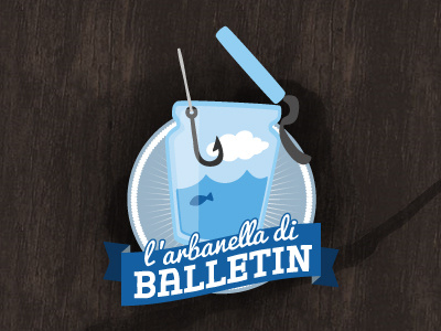 L'Arbanella di Balletin anchovy fish fisherman logo ops! studio