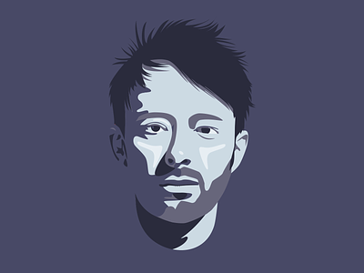Thom Yorke handmade illustration illustrator indie music portrait radiohead rock thom thom yorke vector yorke