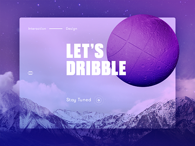 Intro debut design digital dribble interaction interactive invite space ui ux