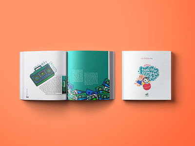 90s Childhood 90s artbook book cover books childhood design flat illustration layout layout design pattern design stereo