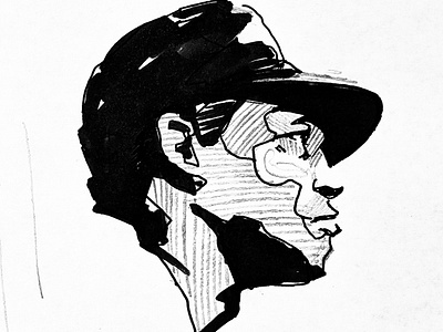 Baseball Player Illustration