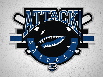 ATTACK! baseball logo sports