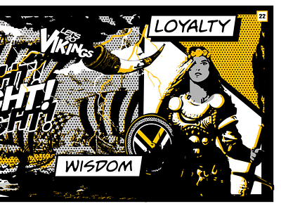 VIKING COMIC MURAL 2