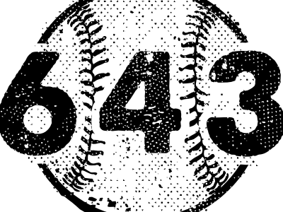 643 1 baseball black halftone numbers sports texture type white