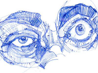 Sketch Eyes blue doddle drawing eyes lines sketch