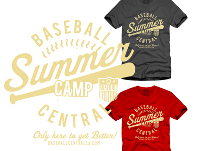 Summer Baseball Camp T by ENOTS design on Dribbble