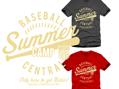 Summer Baseball Camp T apparel badge baseball camp gear logo shirts sports t shirt vintage