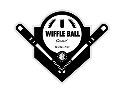 Wiffle Ball Central badge badge baseball enotsdesign logo wiffleball