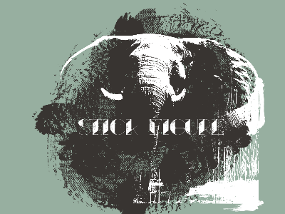 Stick Figure Elephant apparel band logo elephant enotsdesign logo reggae stick figure texture