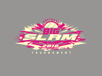 Big Slam 2016 logo softball sports t shirt