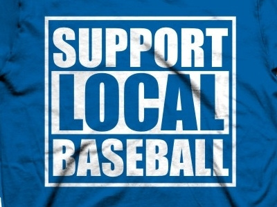 Support Local Baseball baseball bubble gum design enotsdesign shirts silkscreen sports tshirt