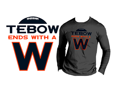 ends with a W football sports tebow win