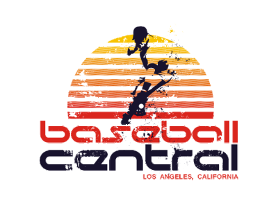 Baseball Central Sun Fielder baseball cali design enotsdesign logo retro sun