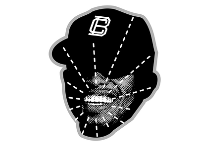 Baseball Smile Head baseball logo sports