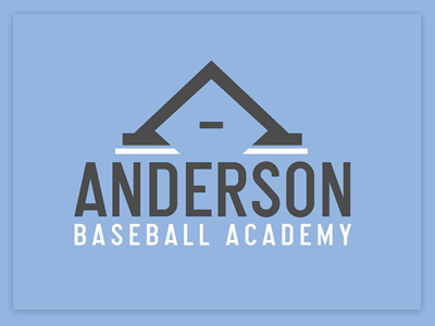 Anderson Baseball Academy baseball logo sports design