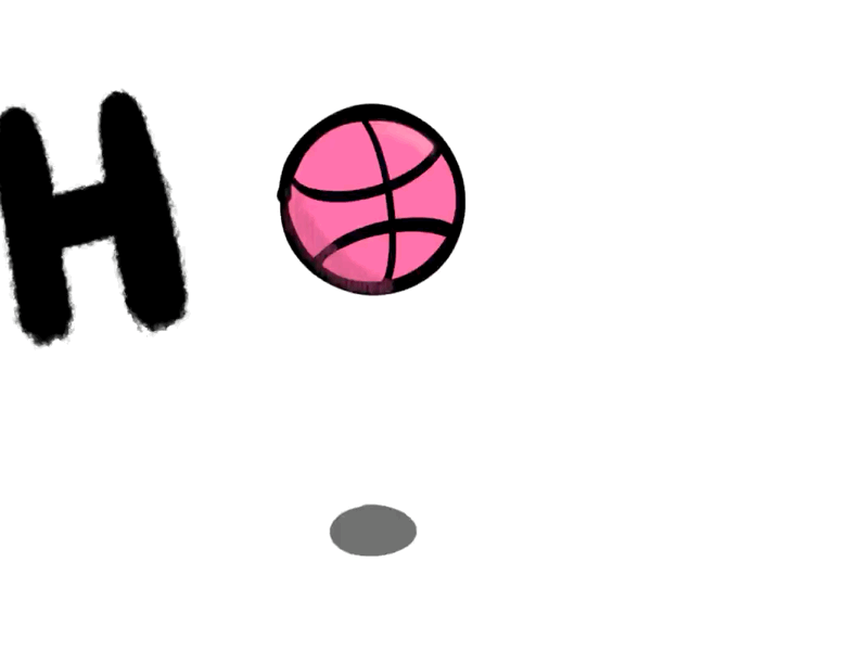 Hola dribble gif illustration