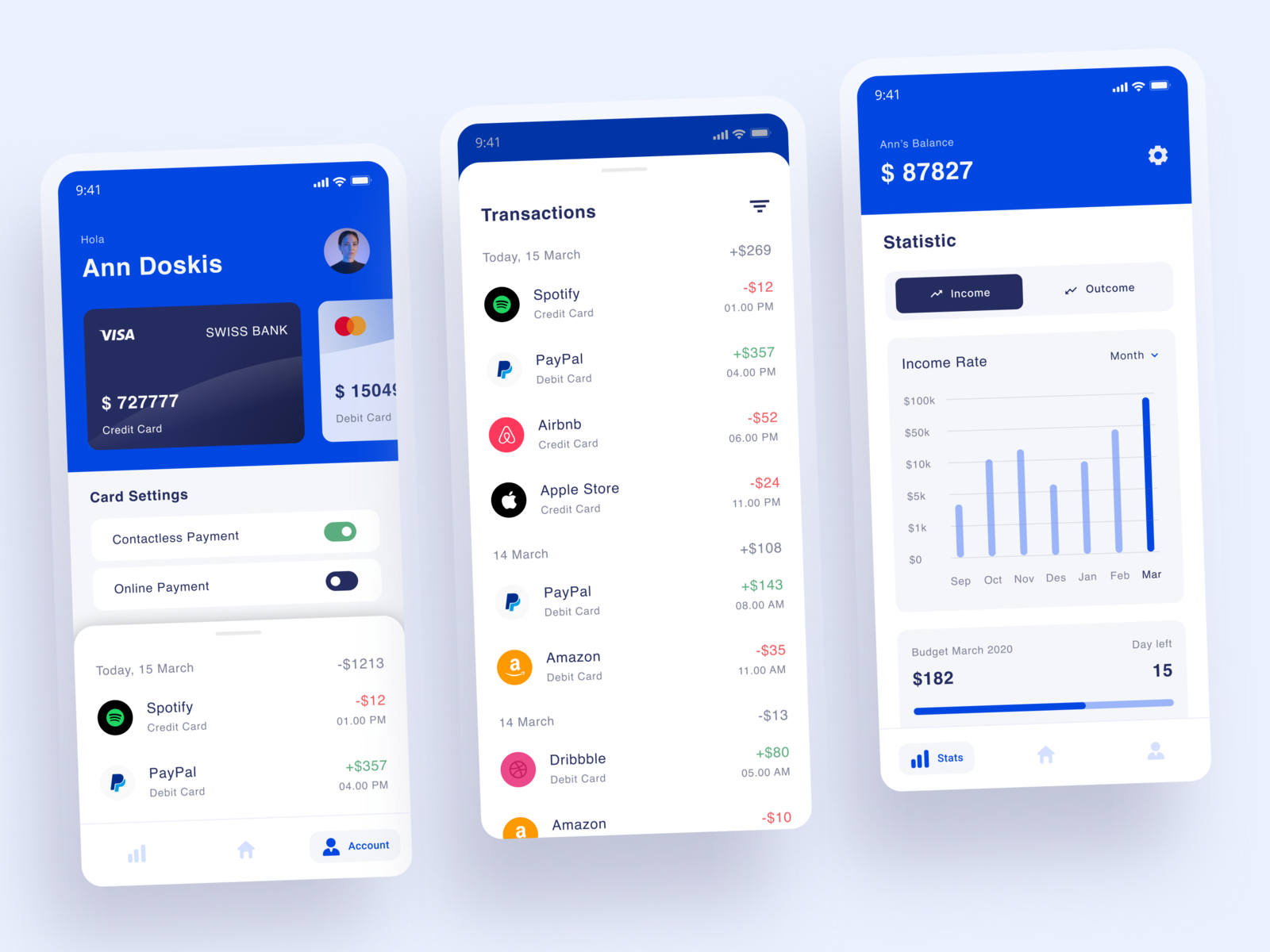 Fintech App by idio_design on Dribbble