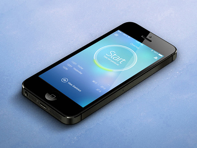 Body temperature app ios7 ui