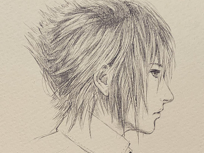 Noctis character illustration sketch