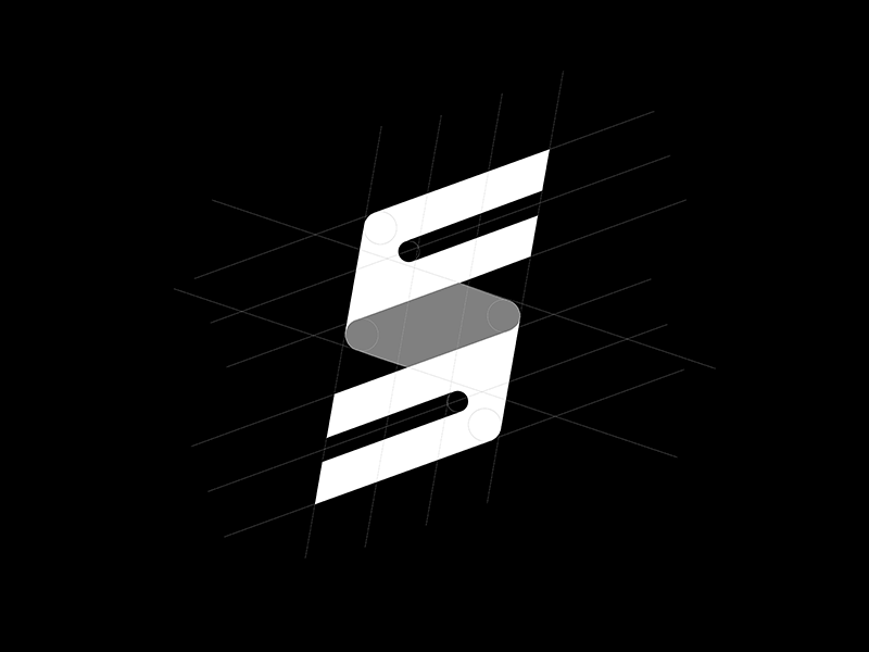 FS Monogram logotype logo mark symbol identity icon design fs s f monogram