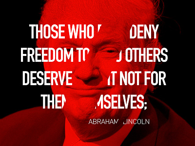 Trump Lincoln Freedom Quote 2016 clinton design donald election gop hillary trump vote