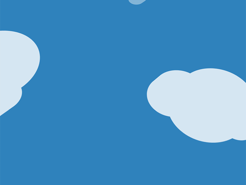 Paper Airplane clouds illustrator after effects airplane paper flat animation sky