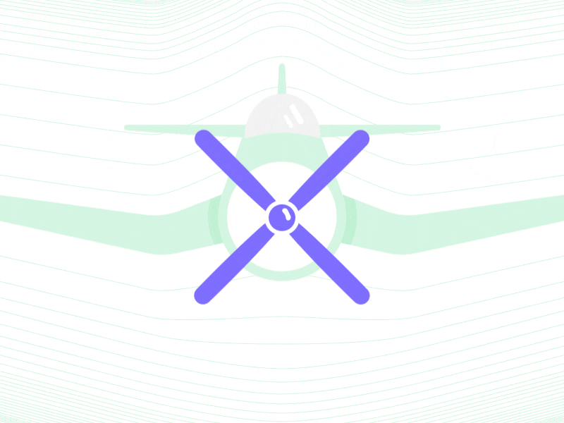 Spin baby, spin! weekly after effects sketch x typehue motion wings challenge animation plane propeller