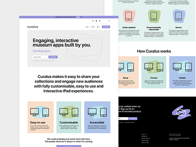 Curalus ⭐️ branding concept design landing page landing page ui website website design websitedesign