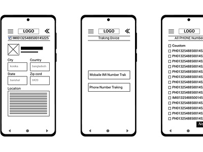 Mobile Apps wireframe