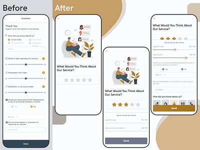 Redesign Rating app | Daily UI