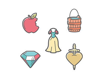 Snow White Icon Set