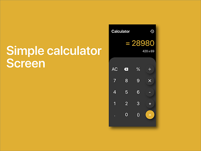 Daily UI 004 - Simple Calculator calculator calculator ui dailyui design digital illustration softui ux xd