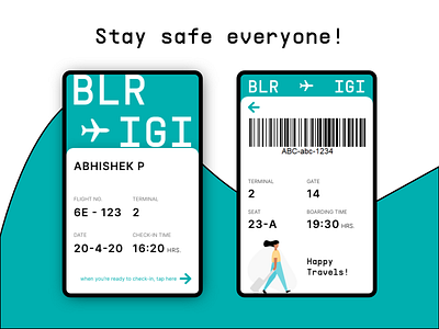 Daily UI 024 - Boarding Pass dailyui design digital illustration typography ui ux uxdesign vector xd