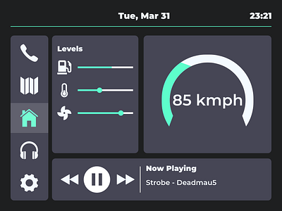 Daily UI 034 - Car interface