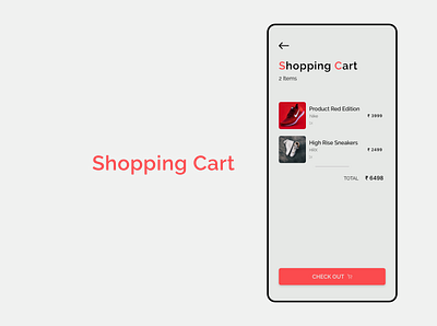 Daily UI 058 - Shopping cart 6foot4 branding dailyui design digital illustration notes app sketch ui ux uxdesign vector xd