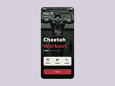 Daily UI 062 - Workout of the day