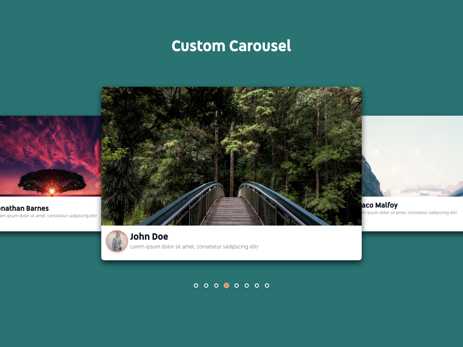 Daily UI 072 - Image Slider by Abhishek P on Dribbble