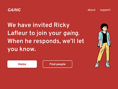 Daily UI 078 - Pending Invitation