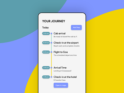 Daily UI 079 - Itinerary