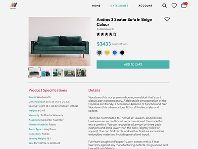 Maynooth Furniture - Product Page 6foot4 byol maynooth udemy xd xd design