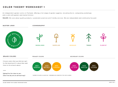 Udemy - Color Theory Worksheet